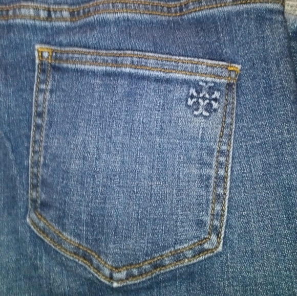 Tory Burch | Harley Jeans Rain Wash Raw Frayed Hem Jeans Womens Size 26 - Picture 8 of 16